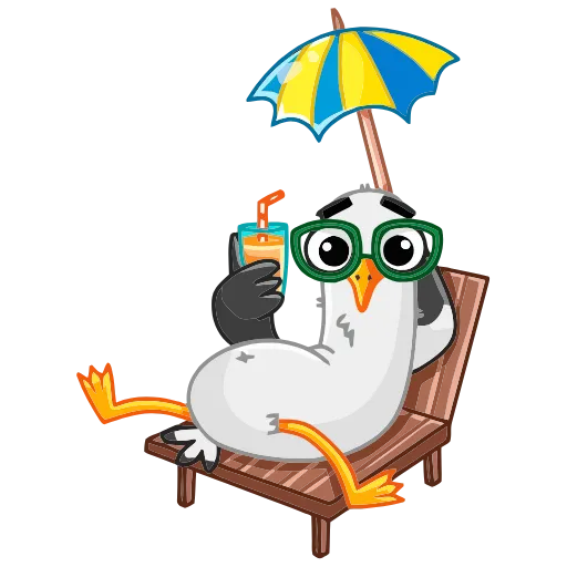 😎 Эмодзи «Чайка Сэм» для Telegram