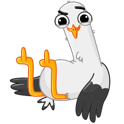 🖕 Эмодзи «Чайка Сэм» для Telegram
