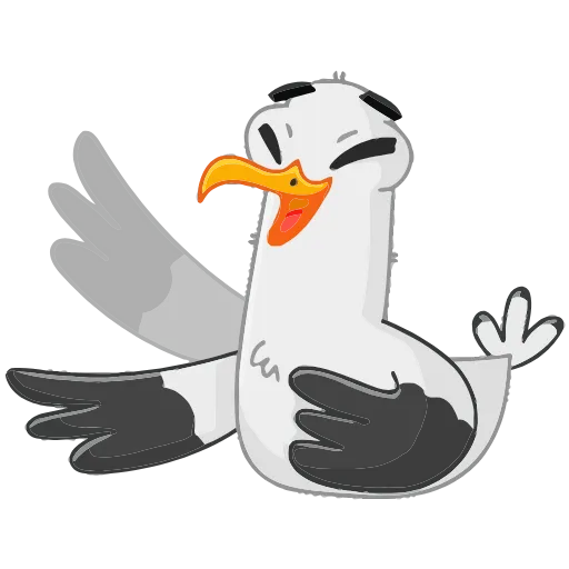 😂 Эмодзи «Чайка Сэм» для Telegram