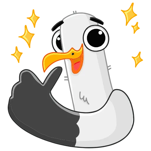 👍 Эмодзи «Чайка Сэм» для Telegram