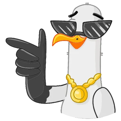 😎 Эмодзи «Чайка Сэм» для Telegram