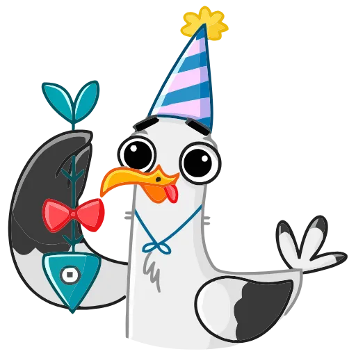 🥳 Эмодзи «Чайка Сэм» для Telegram