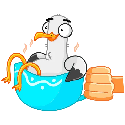 ☕️ Эмодзи «Чайка Сэм» для Telegram