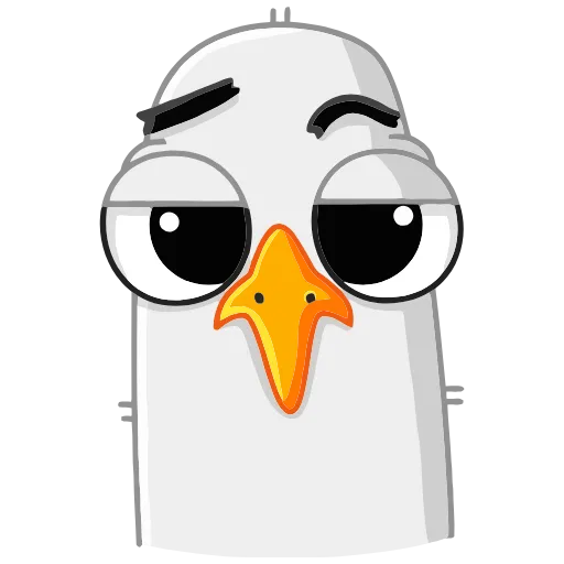 🤨 Эмодзи «Чайка Сэм» для Telegram