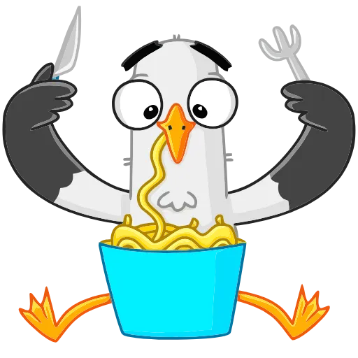 🍝 Эмодзи «Чайка Сэм» для Telegram