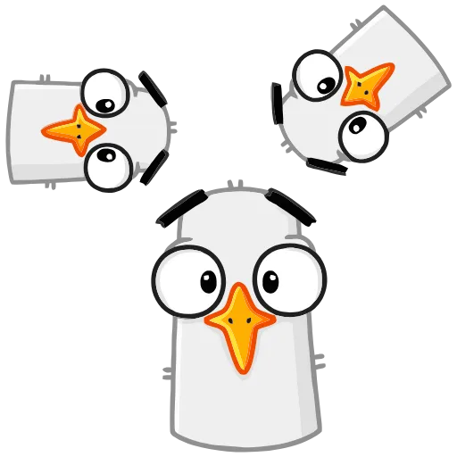 🥺 Эмодзи «Чайка Сэм» для Telegram