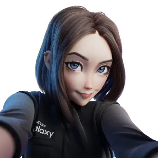 Стикерпак Samsung Girl для Telegram — скачать