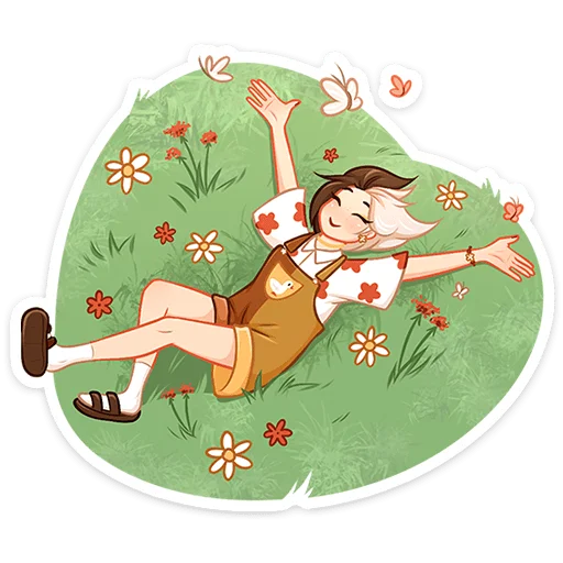 ❤️ Стикер «Саммер» для Telegram