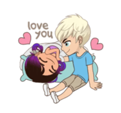 🥰 Стикер «Sam and Sally» для Telegram