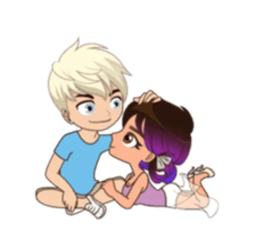 🙃 Стикер «Sam and Sally» для Telegram