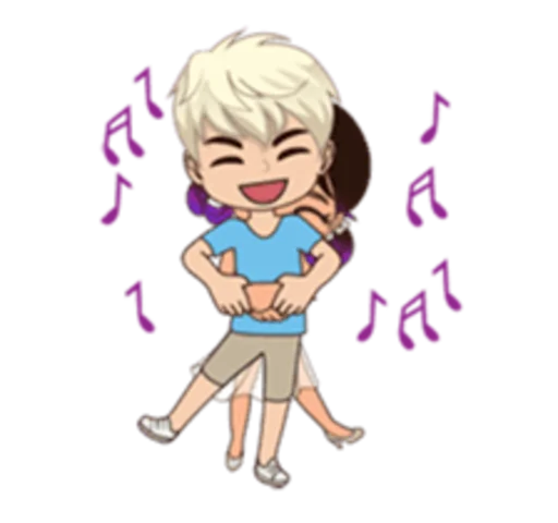 🤩 Стикер «Sam and Sally» для Telegram