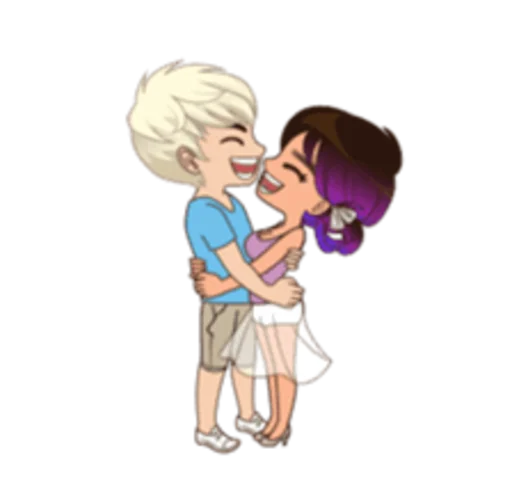 😆 Стикер «Sam and Sally» для Telegram