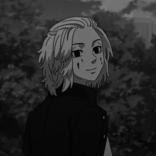 🤔 Стикер «sano manjirou» для Telegram