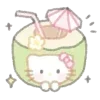 🥥 Эмодзи «Sanrio Yummy #cute» для Telegram