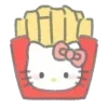 🍟 Эмодзи «Sanrio Yummy #cute» для Telegram