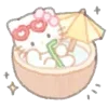 🥥 Эмодзи «Sanrio Yummy #cute» для Telegram