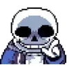 🌟 Эмодзи «Sans the skeleton» для Telegram