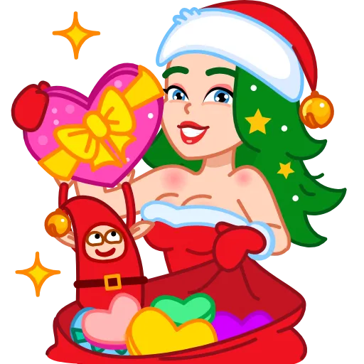 💝 Эмодзи «Санта» для Telegram