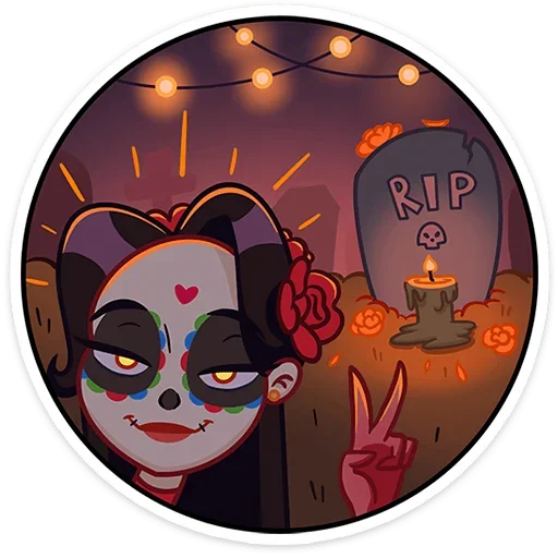 ⚰ Стикер «Рен» для Telegram