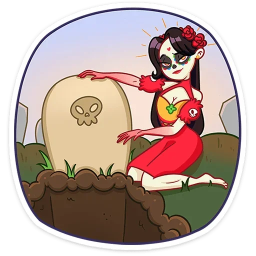 ⚰ Стикер «Рен» для Telegram
