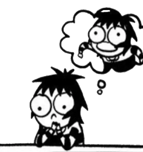 😱 Стикер «&;Sarah&;s Scribbles&;» для Telegram