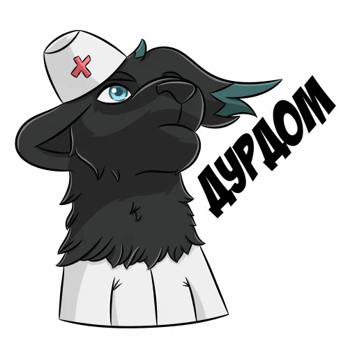 👩‍⚕ Стикер «Sasha the Pantera» для Telegram