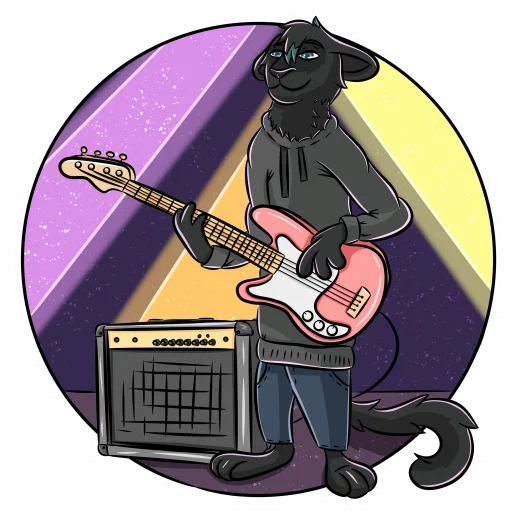 🎸 Стикер «Sasha the Pantera» для Telegram