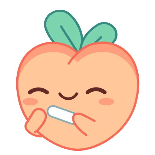 💅 Стикер «Sassy Peach» для Telegram