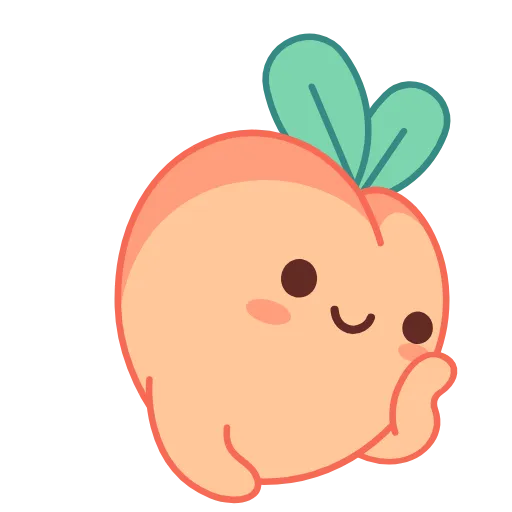 😐 Стикер «Sassy Peach» для Telegram