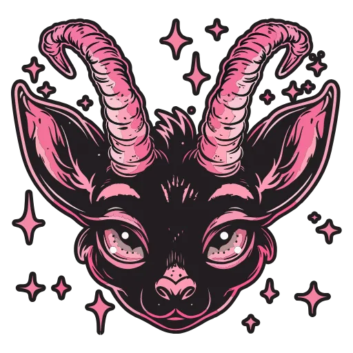🐐 Эмодзи «Satanic Goats» для Telegram