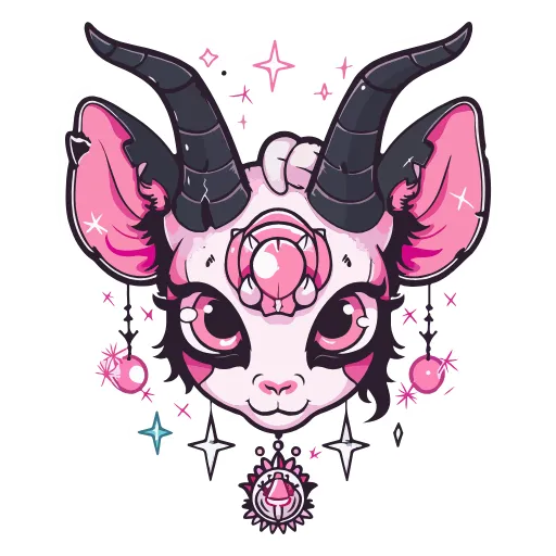 🐐 Эмодзи «Satanic Goats» для Telegram