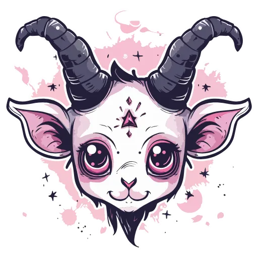 🐐 Эмодзи «Satanic Goats» для Telegram