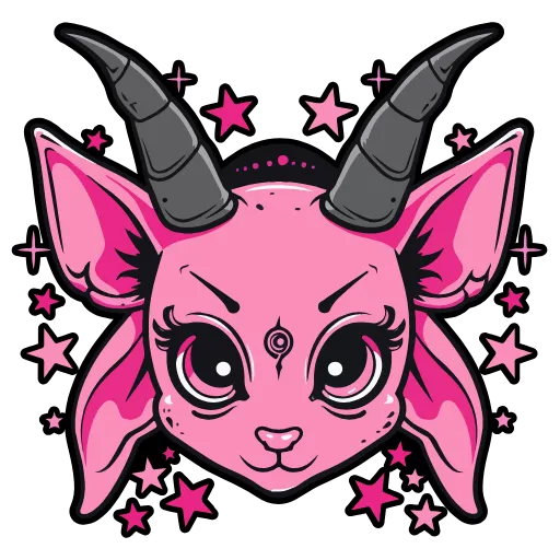 🐐 Эмодзи «Satanic Goats» для Telegram