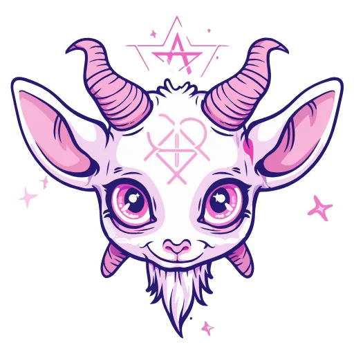 🐐 Эмодзи «Satanic Goats» для Telegram