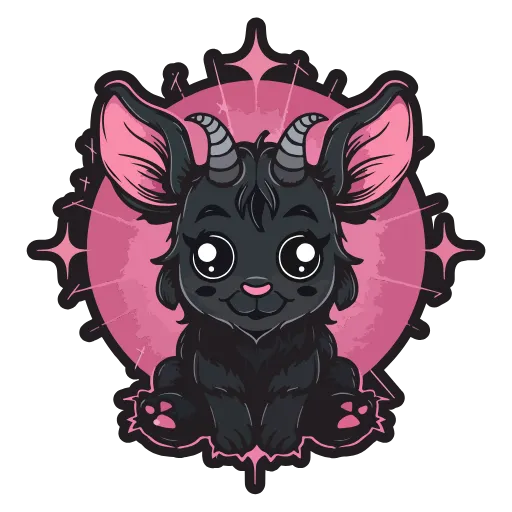 🐐 Эмодзи «Satanic Goats» для Telegram
