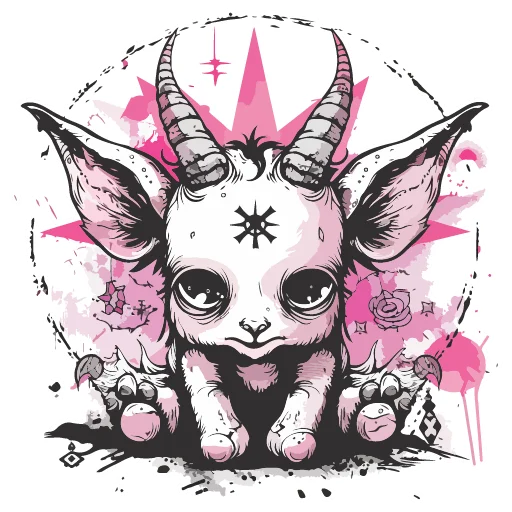 🐐 Стикер «satanic goats» для Telegram