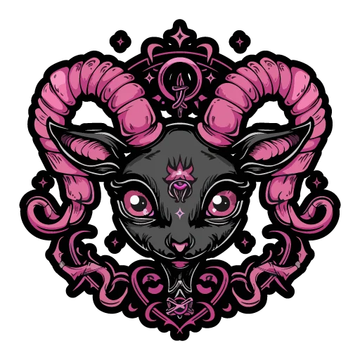 🐐 Стикер «satanic goats» для Telegram