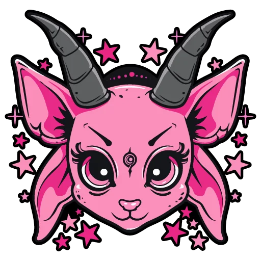 🐐 Стикер «satanic goats» для Telegram
