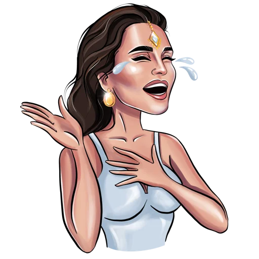 😂 Стикер «Sati Kazanova (artist Rina Osik)» для Telegram