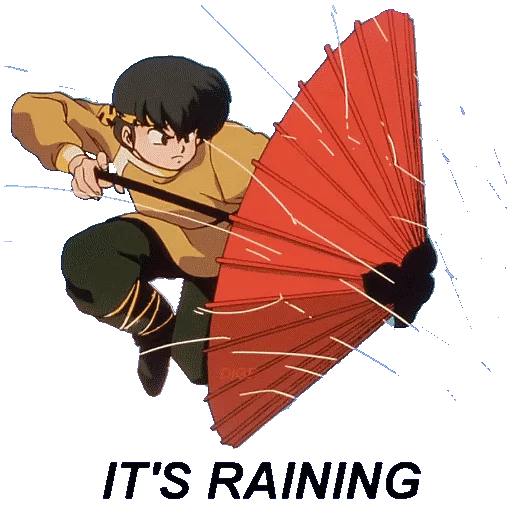 ☂ Стикер «RANMA1/2» для Telegram
