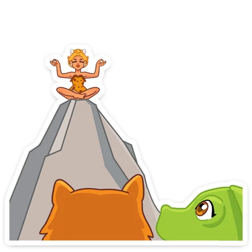 🧘‍♀ Стикер «Саванна» для Telegram