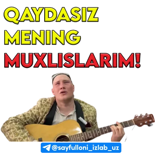 🤗 Стикер «kanali uchun.» для Telegram