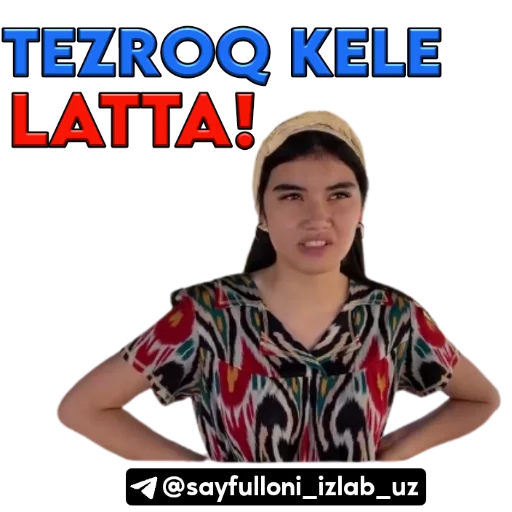 🤪 Стикер «kanali uchun.» для Telegram