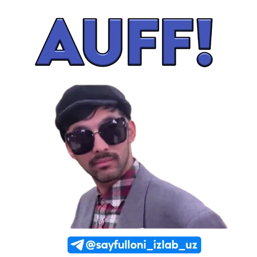 😎 Стикер «kanali uchun.» для Telegram