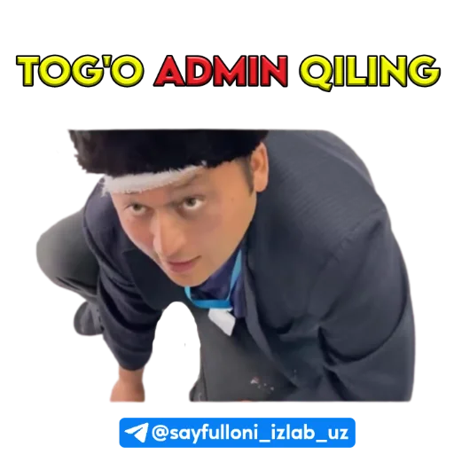 👨‍💻 Стикер «kanali uchun.» для Telegram