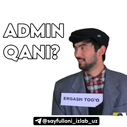🧐 Стикер «kanali uchun.» для Telegram