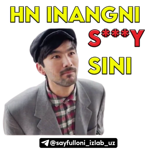 👣 Стикер «kanali uchun.» для Telegram
