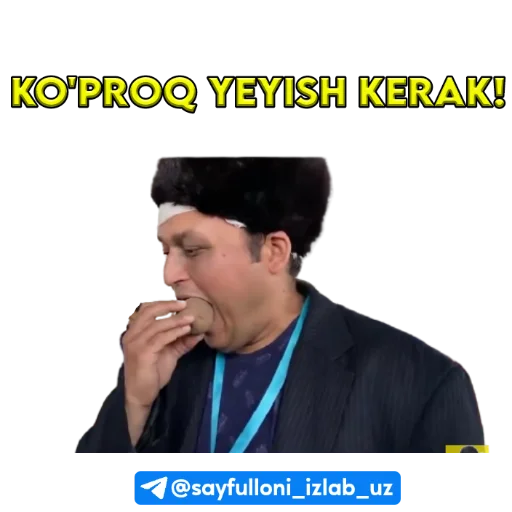 😋 Стикер «kanali uchun.» для Telegram