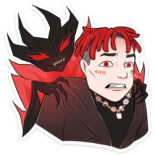 😈 Стикер «Sayonara bоль» для Telegram