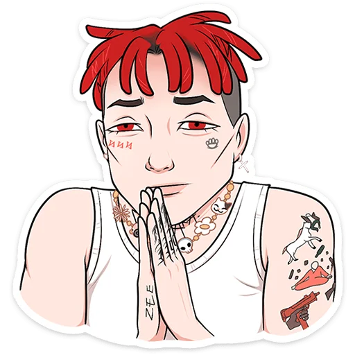 🙏 Стикер «Sayonara bоль» для Telegram